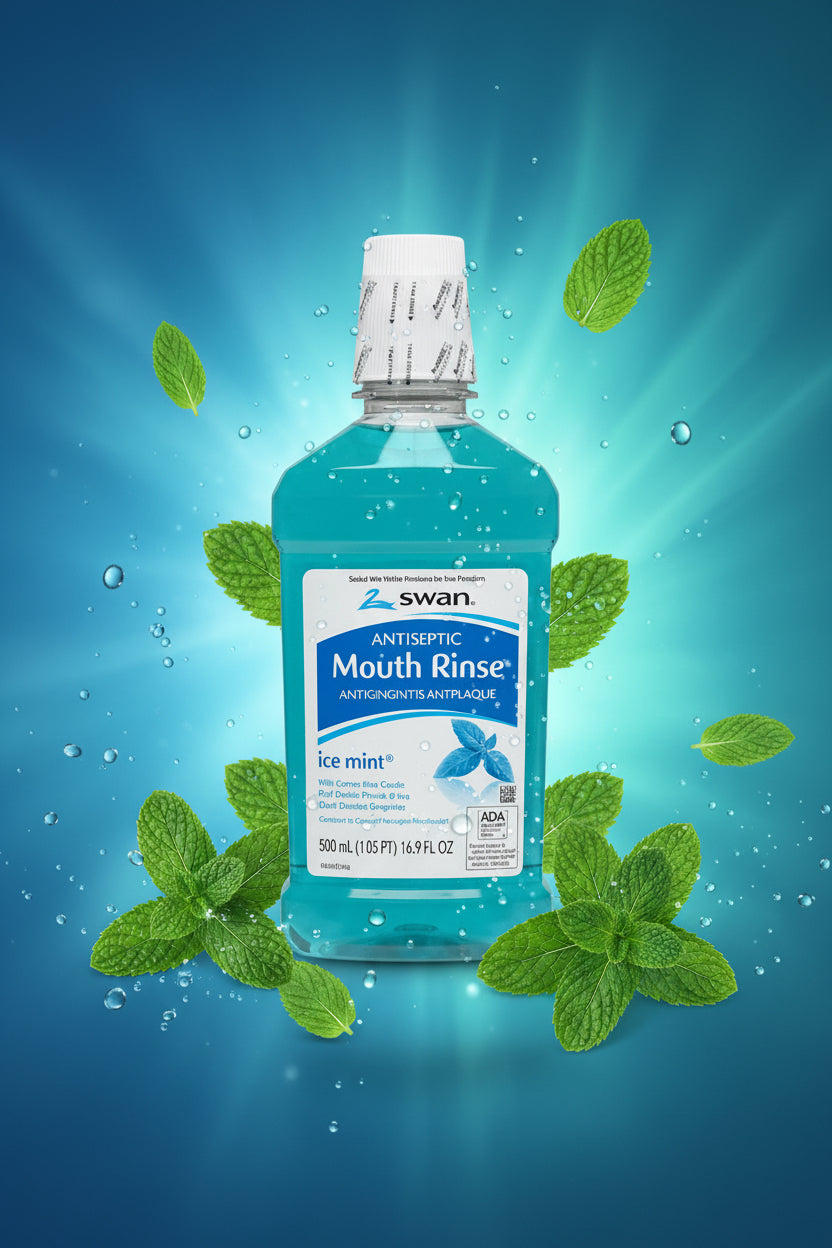 Swan Antiseptic Mouth Rinse Ice Mint – 16.9 fl oz