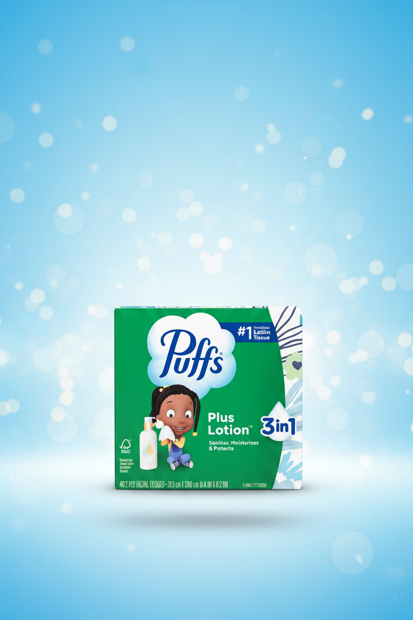 Puffs Plus Lotion 3-in-1 Facial Tissues