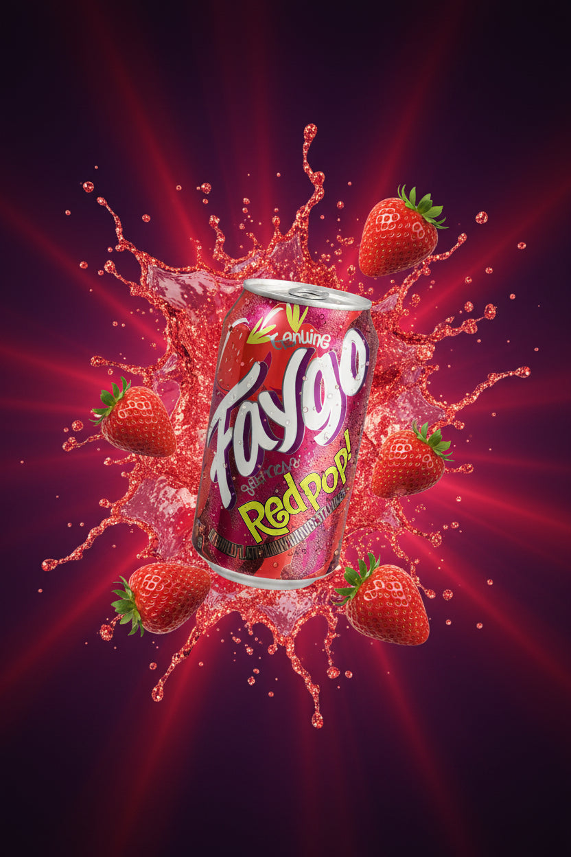 Faygo Redpop™ – Naturally Flavored Soft Drink 12 oz Can