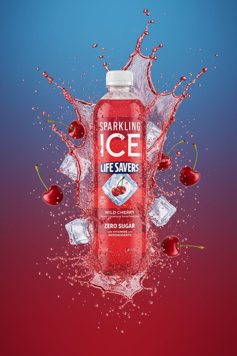 Sparkling ICE Life Savers Strawberry – Zero Sugar